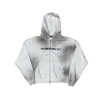 SPRAYED ZIP-UP HOODIE