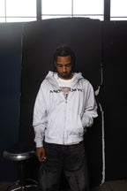 SPRAYED ZIP-UP HOODIE
