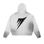 SPRAYED ZIP-UP HOODIE
