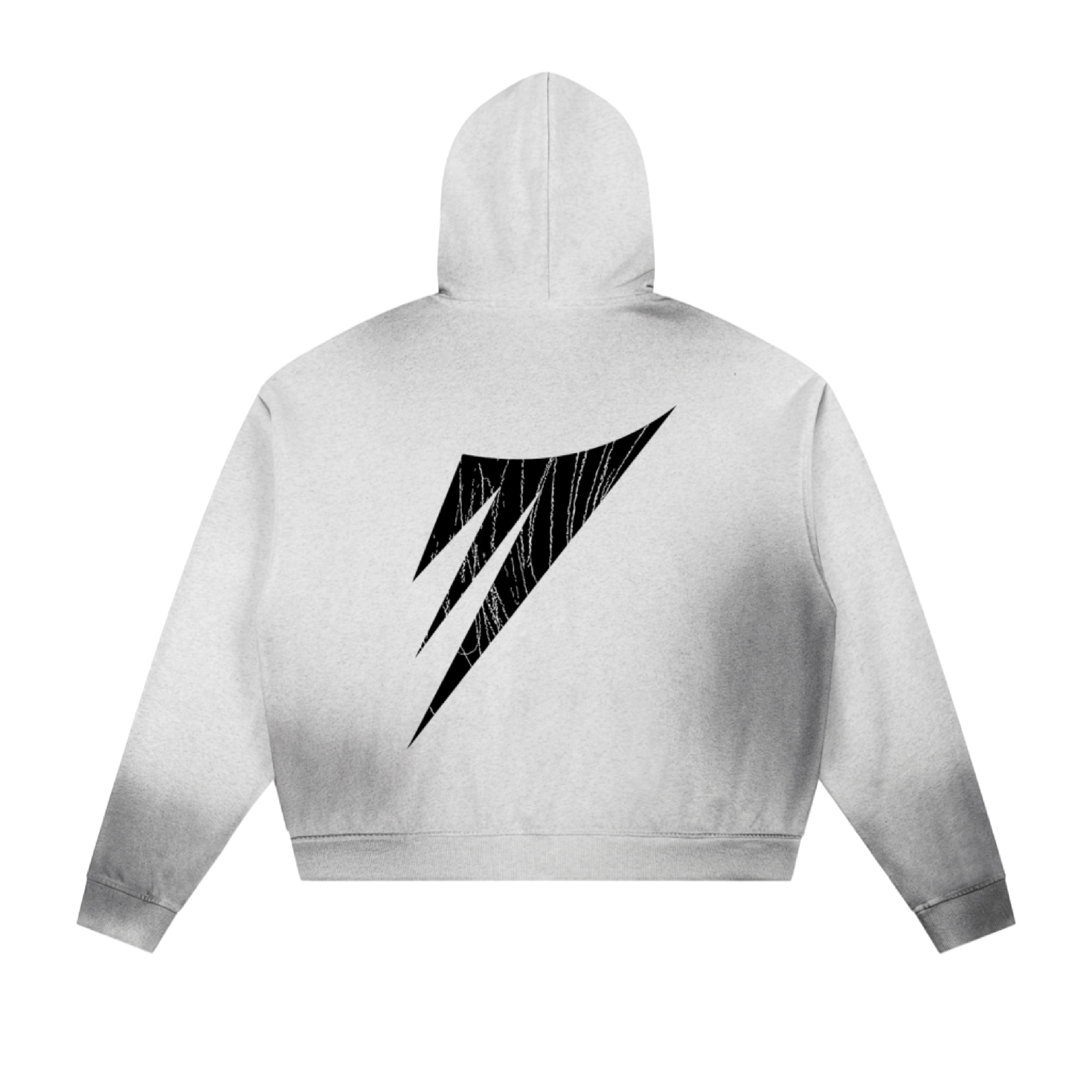 SPRAYED ZIP-UP HOODIE